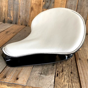 2015-2023 Indian Scout & Bobber Spring Tractor Seat 15x14" White Mounting Kit