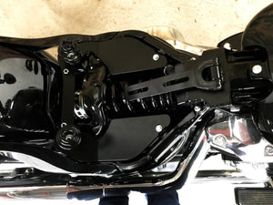 2018-2024 Harley Softail Spring Seat Passenger Mounting Kit Brown Tooled Leather