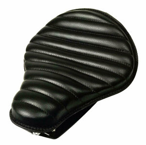 1982-2003 Sportster Spring Seat Solo Harley Blk Tuck Roll Leather Mount Kit bcs - Mother Road Customs