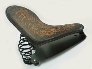 2015-2020 Indian & Bobber Scout Spring Tractor Seat Ant Brown Alligator Kit bc - Mother Road Customs