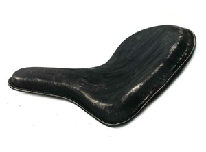 Spring Solo Tractor Seat Harley Touring Indian Bobber 17x16" Black Dist Leather - Mother Road Customs
