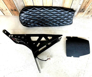 2015-2020 Indian Scout & Bobber Tracker Cafe Fender Eliminator Kit Black Seat - Mother Road Customs