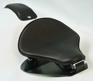 1998-2020 Yamaha V Star 650 Spring Black Leather Solo Seat P-Pad Mounting Kit bc - Mother Road Customs