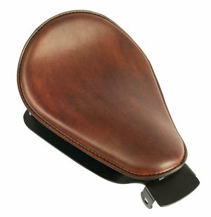2010-2022 Sportster Harley Spring Solo Seat Mount Kit Smooth Brown Leather bcs
