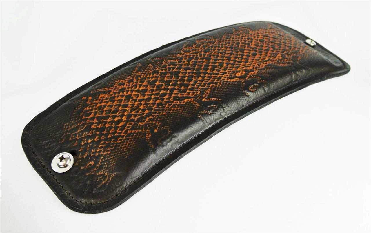2010-2020 Harley Sportster Passenger Seat P-Pad AntBrn Snake Leather All Models - Mother Road Customs