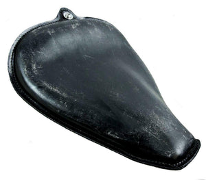 2004-2006 Harley Sportster Seat Black Dist Leather On The Frame Fits All Models - Mother Road Customs