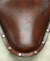 Seat Harley Sportster Chopper Nightster 12x15" Brown Leather Stainless Rivets - Mother Road Customs