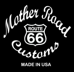 15x14" Black Leather Spring Solo Tractor Seat Chopper Bobber Harley Sportster - Mother Road Customs