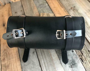 Tool Roll Harley Sportster Softail Chopper Bobber Indian Dyna  Blk Leather MRC - Mother Road Customs