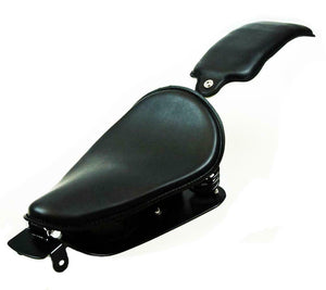 2007-2009  Harley Sportster Spring Solo Seat Mounting Kit 10x13" Blk Pleather bs - Mother Road Customs