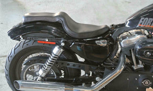 2010-2020 Harley Sportster On The Frame Seat 2 Up Black Distr Leather all Models - Mother Road Customs