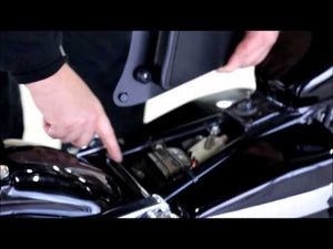 Spring Seat 1985-2016 Honda Rebel 250  Mounting Bobber Kit Black White Stitch cs
