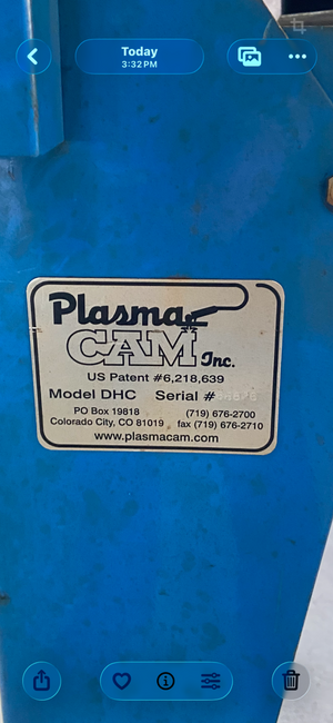PlasmaCam DHC CNC Plasma Cutting Table 4' X 4' Profiling System w/ DesignEdge