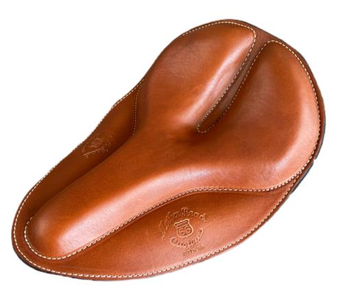 12x16 Tan Board Track Racer Spring Seat Chopper Bobber Harley Davidson Softail