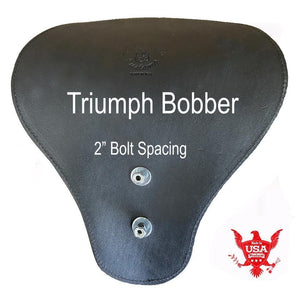 2017-2024 Triumph Bobber 15x14" Black Tuck & Roll Solo Tractor Seat Window