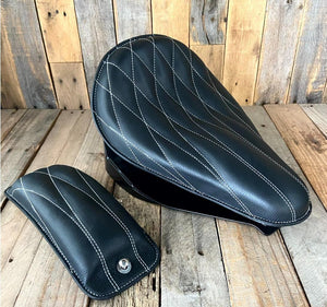 2018-2024 Harley 11x16 Softail Spring Seat Mounting Kit Black Diamond Leather - Mother Road Customs