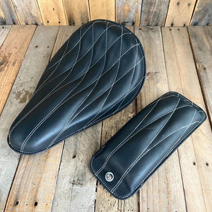 2018-2024 Harley 11x16 Softail Spring Seat Mounting Kit Black Diamond Leather - Mother Road Customs