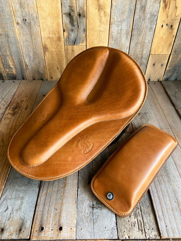 2018-2025 Harley Softail Tan Board Track Spring Seat Mounting Kit Passenger Pad