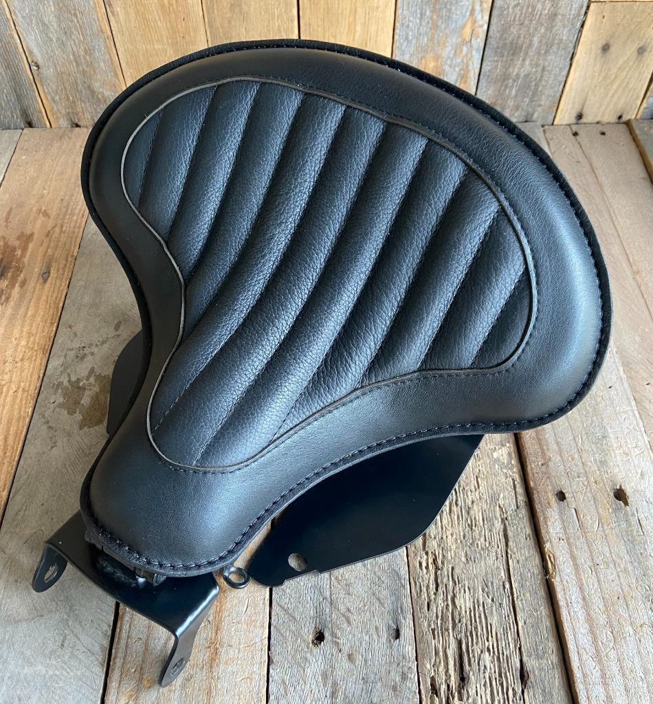 2018-2025 Harley Softail Seat Spring Mounting Kit Black Tuck & Roll 15x14x1"