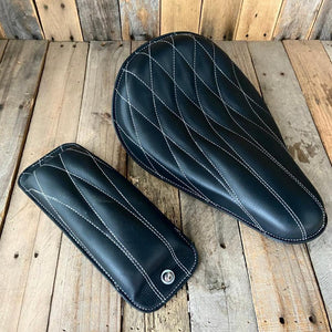 2000-2017 Harley 11x16 Softail Spring Seat Mounting Kit Black Diamond Leather - Mother Road Customs