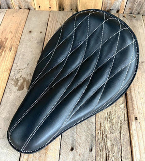 2018-2024 Harley 11x16 Softail Spring Seat Mounting Kit Black Diamond Leather - Mother Road Customs