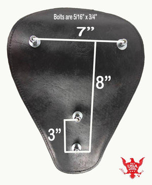 2018-2024 Harley 11x16 Softail Spring Seat Mounting Kit Black Diamond Leather - Mother Road Customs