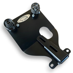 1982-1995 Harley FXR Spring Black Window Tan Diamond Tractor Seat Mounting Kit - Mother Road Customs