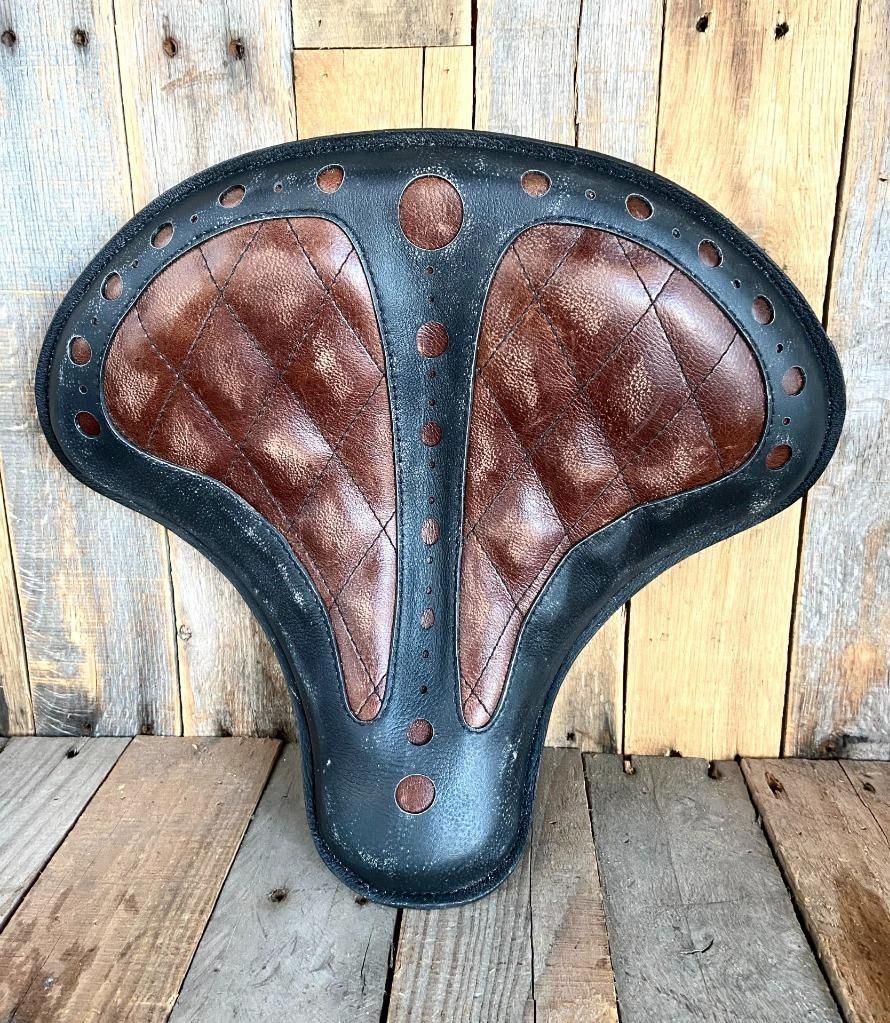 2015-2024 Indian Scout Bobber Spring Seat Mounting Kit Diamond Window Leather - Mother Road Customs