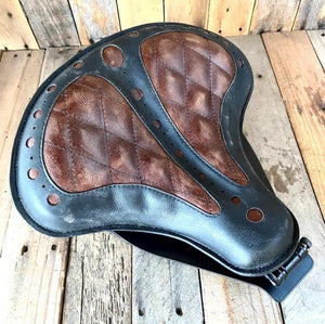 2000-2017 Harley Softail Spring Seat Mounting Kit Black  Diamond Window Leather - Mother Road Customs