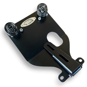 Brown Leather Rivets 1982-1995 Harley FXR Spring Seat Mounting Conversion Kit - Mother Road Customs