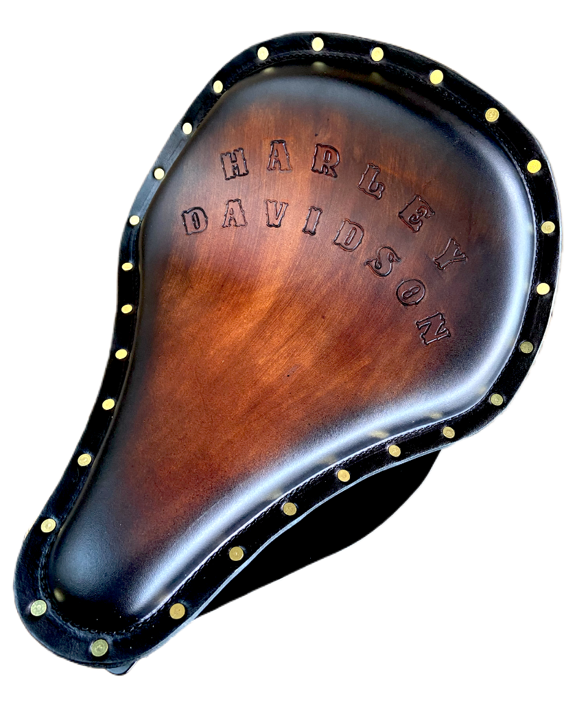 2000-2017 Harley Softail Spring Solo Seat Mounting Kit  Blk Brn Sun Burst Rivets