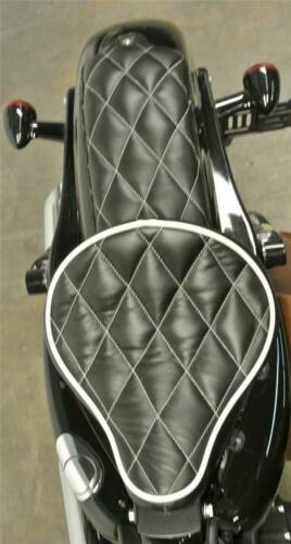 07-09 Sportster Harley Spring Solo Seat Mounting Kit Passenger Blk Diamond 11x13 - Mother Road Customs