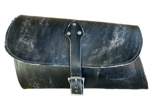 2015-2021 Indian Scout Bobber Swing Arm Saddle Bag Black Distressed Leather MRC