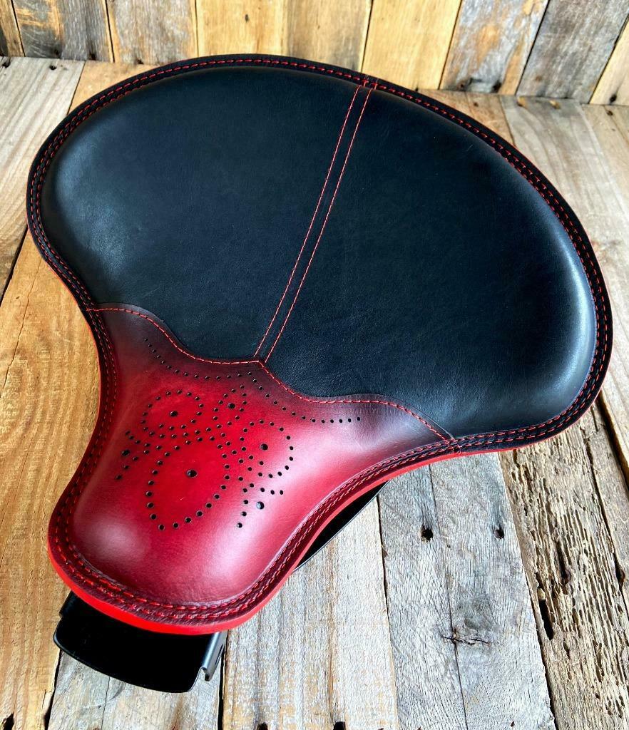 2010-2022 Harley Sportster Tractor Seat Mounting Kit Antique Red Wingtip Spring