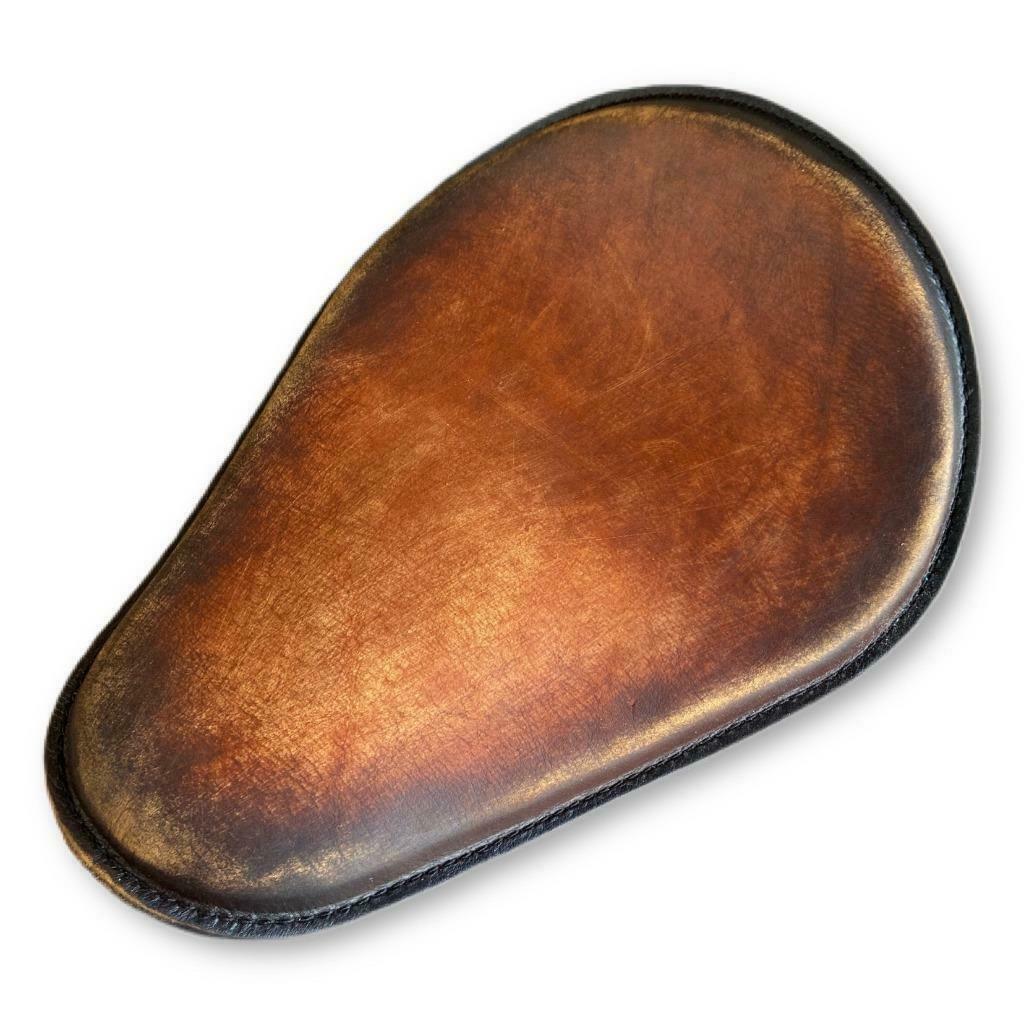 Sportster Harley Spring Seat Chopper Chopper Honda 10x13 Brown Distress Leather