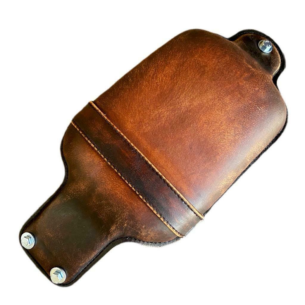 2015-2024 Indian Scout Brown Brown Distressed Leather Passenger Pad P-Pad Seat