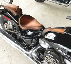 2018-2024 Harley Softail Spring Seat Mounting Kit Tractor Brown On Brown 13x15" P-Pad