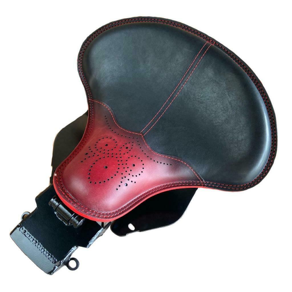 2018-2025 Harley Softail Tractor Seat Mounting Kit Antique Red Wingtip Spring