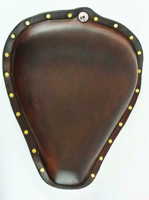 2004-2006 Sportster Harley  On The Frame Seat 201 Distressed Brown Brass Rivets