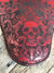 10x13" Scroll Skull Engraved Tooled Spring Leather Seat Chopper Sportster Harley