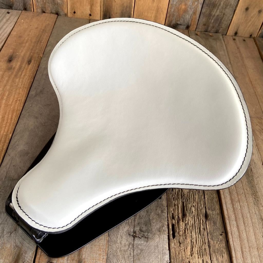 2015-2024 Indian Scout & Bobber Spring Tractor Seat 15x14" White Mounting Kit