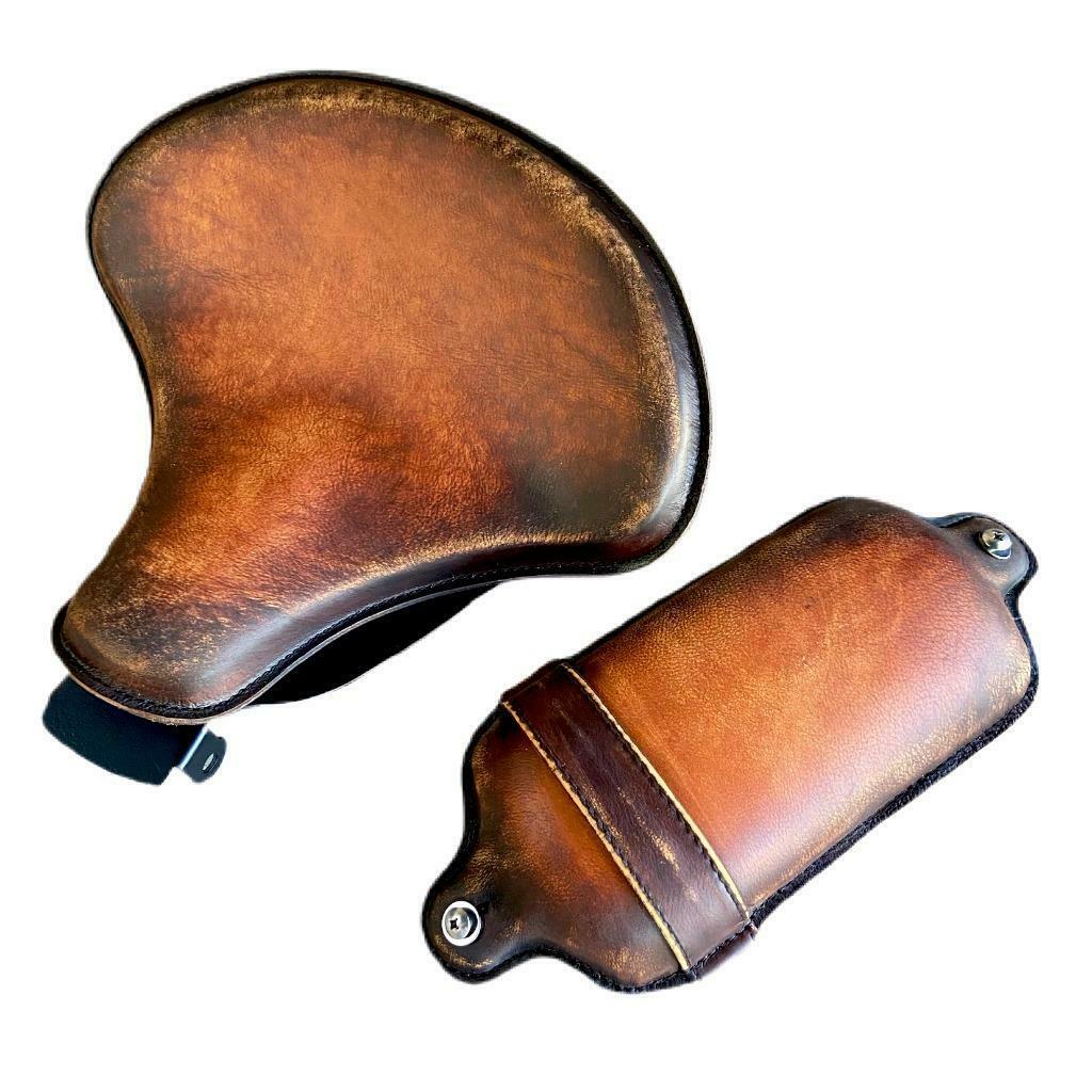 2010-2022 Harley Sportster Brown On Brown Spring Seat Pad Conversion Mounting Kit