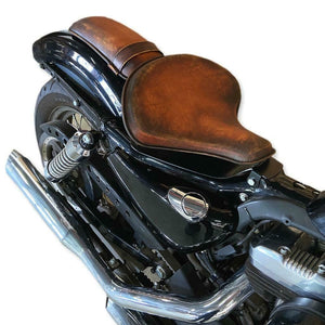 2010-2022 Harley Sportster Brown On Brown Spring Seat Pad Conversion Mounting Kit