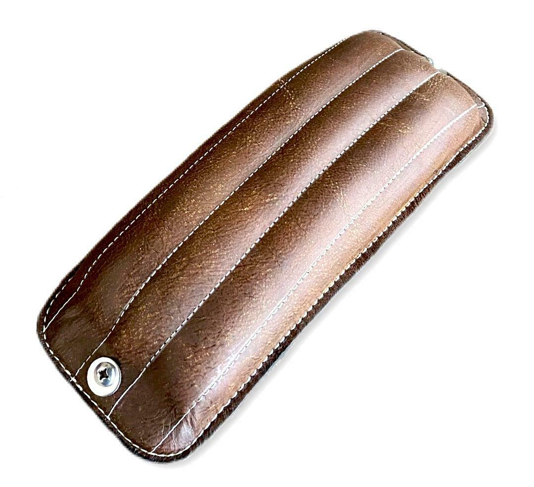 2000-2025 Harley Softail Slim Passenger Seat P-Pad Brown Dist Tuck Roll  MRC