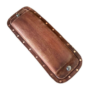 2010-2022 Sportster Harley Brown Distressed Leather Passenger Pad Copper Rivets