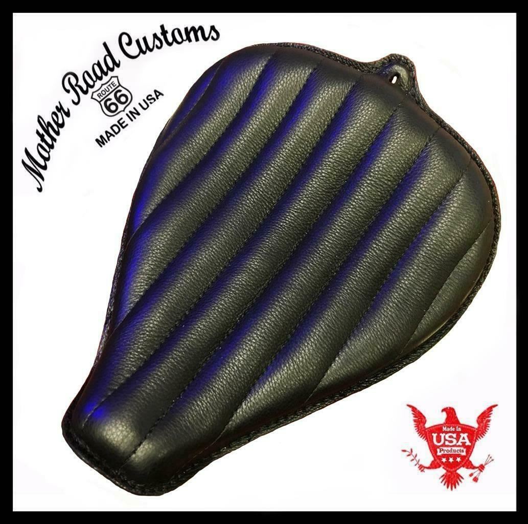 2004-2006 Sportster Harley On The Frame Seat Black Tuck Roll Leather All Models