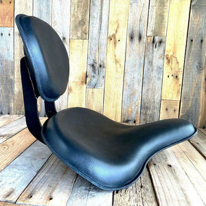 Spring Solo Tractor Seat Harley Touring Indian Chief Bobber 17x16" Back Rest Blk
