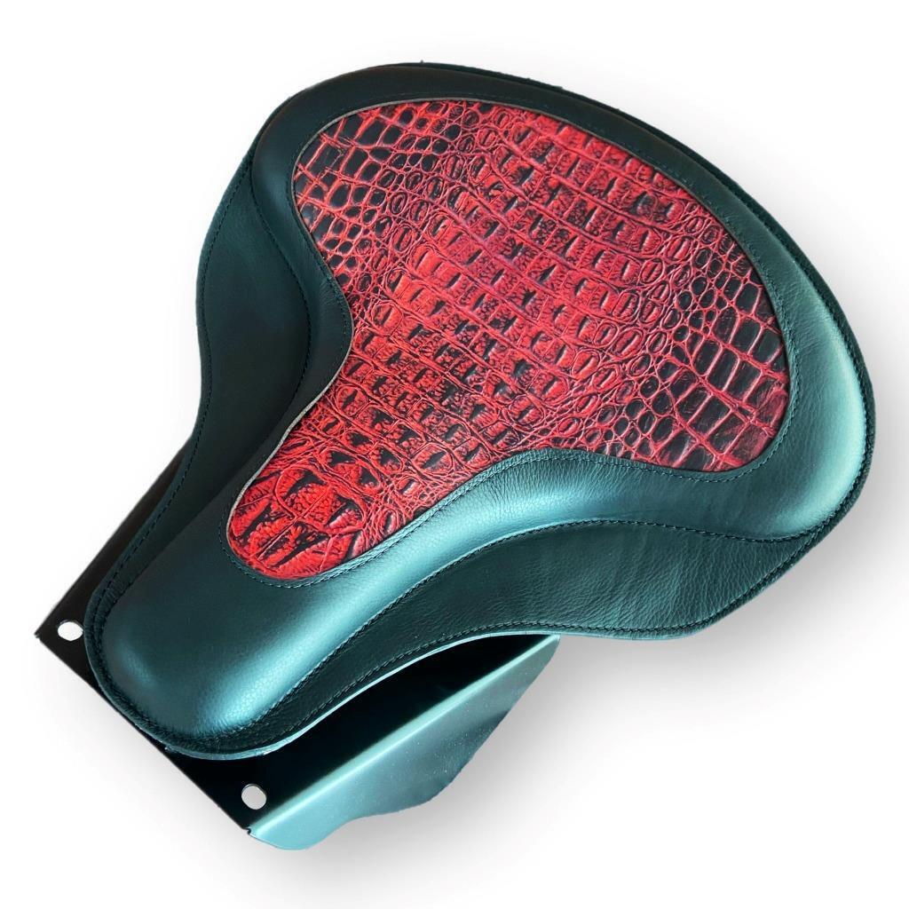 Harley Touring Spring Seat Conversion Mounting Kit 1998-2025 Ant Red Alligator