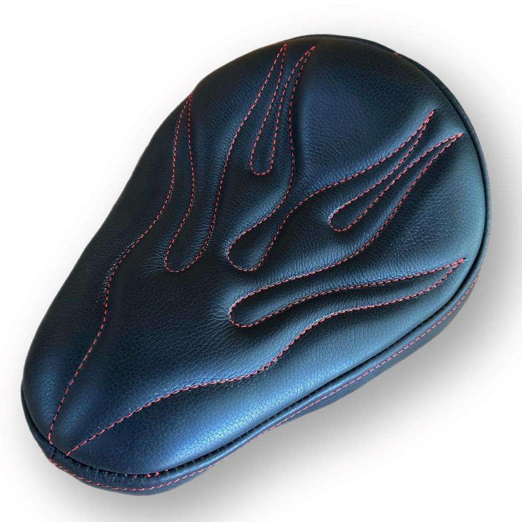 Seat Spring Solo Chopper Harley Sportster Bates Style Vintage Black Flame Bobber