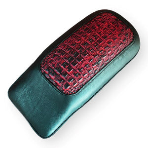 1998-2024 Passenger Pad Harley Touring Ant Red Alligator Leather Fits All Models